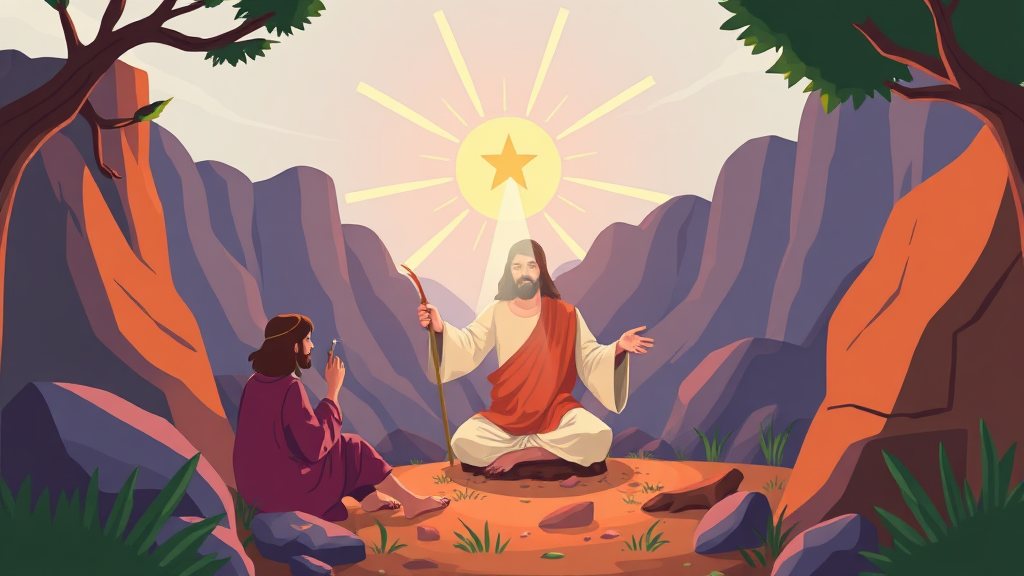 사순절의 깊은 뜻과 기원 (cartoon 스타일)