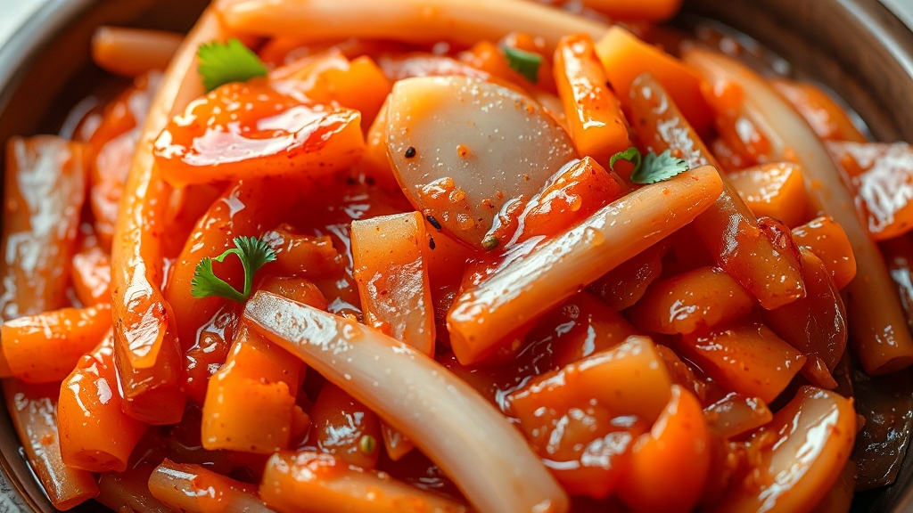 김장 양념 주재료 손질법 (realistic 스타일)