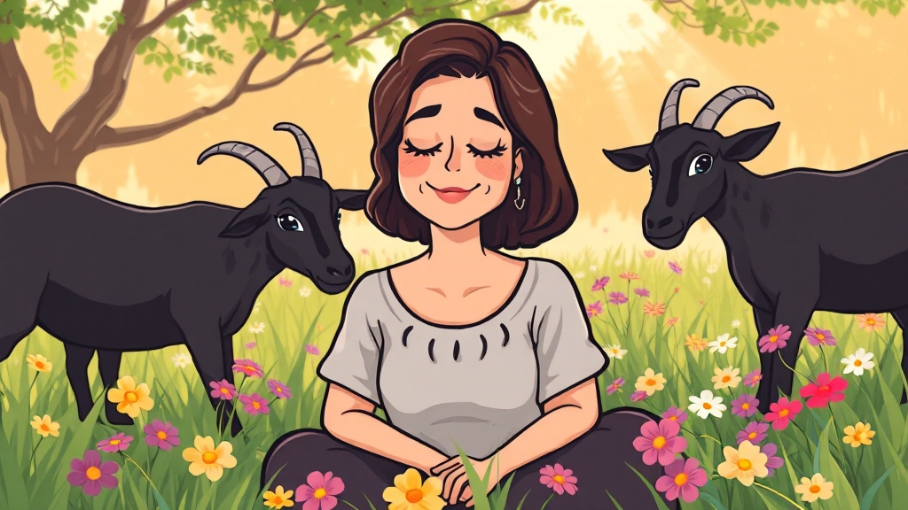 흑염소 진액, 왜 좋을까? (cartoon 스타일)