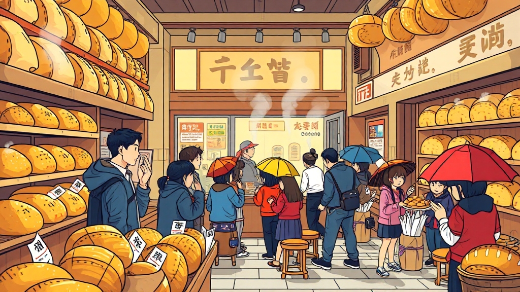 성심당: 대전 대표 빵집 (cartoon 스타일)