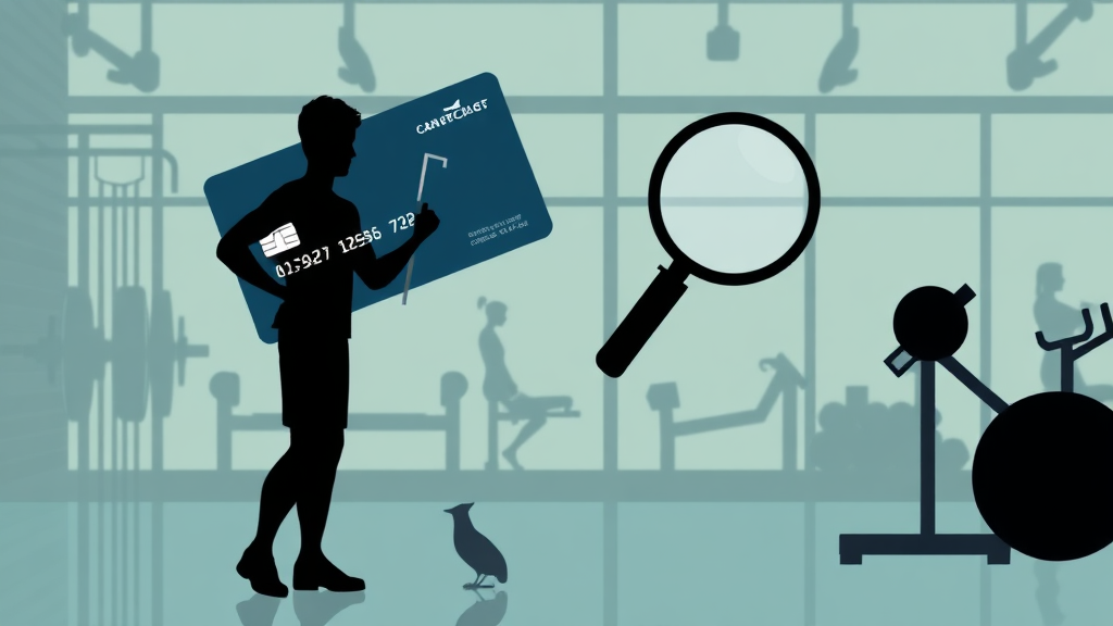 헬스장 계약 시 주의사항 (illustration 스타일)