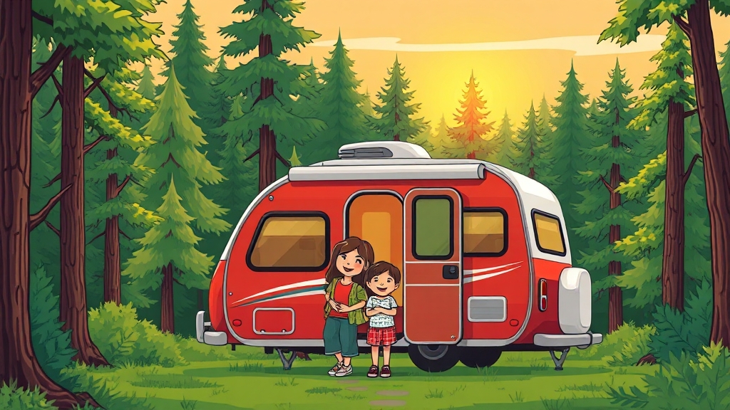 국립공원 야영장, 왜 좋을까? (cartoon 스타일)