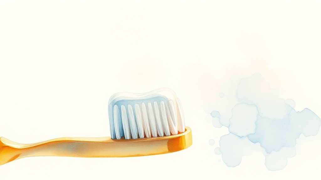 발치 후 구강 관리, 어떻게? (watercolor 스타일)