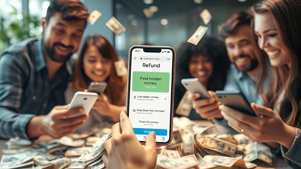 환급금, 간편 조회 방법 (realistic 스타일)