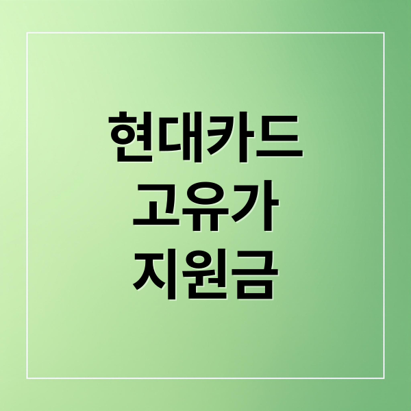 현대카드
고유가
지원금 (현대카드 고유가 피해지원금 신청)