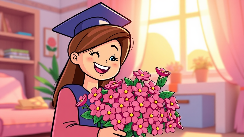 레고 꽃다발 구매 시 고려사항 (cartoon 스타일)