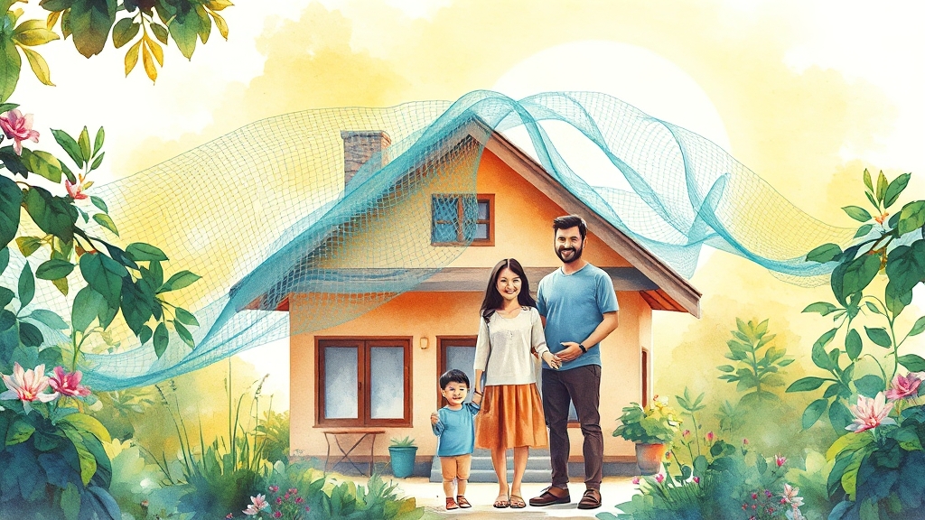 풍수해보험, 선택이 아닌 필수입니다! (watercolor 스타일)