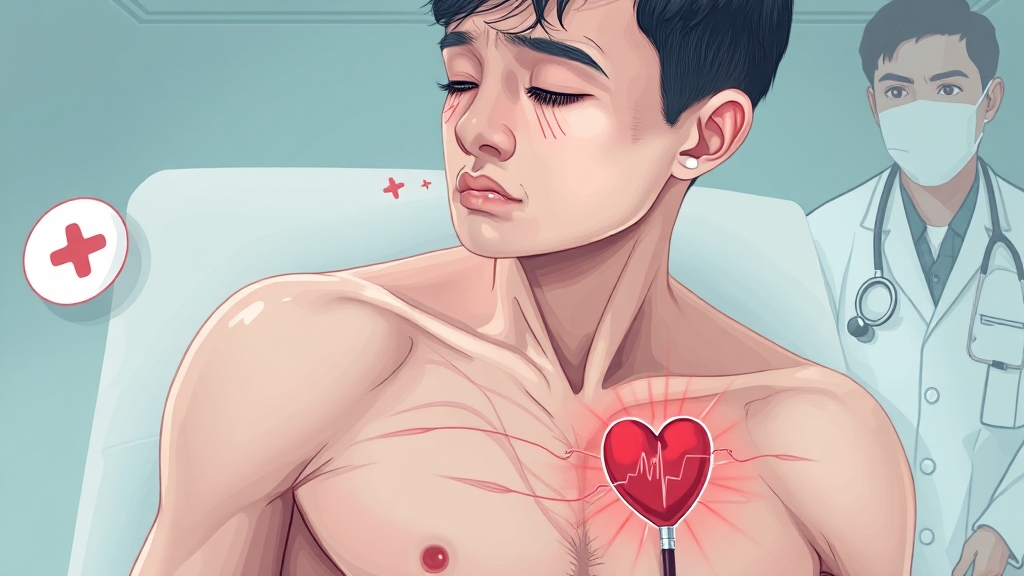 저혈압의 다양한 원인: 급성 vs 만성 (illustration 스타일)