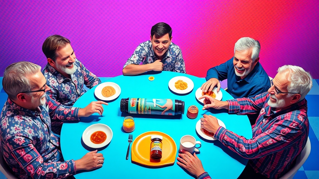 영양제, 꼭 필요할까요? (popart 스타일)