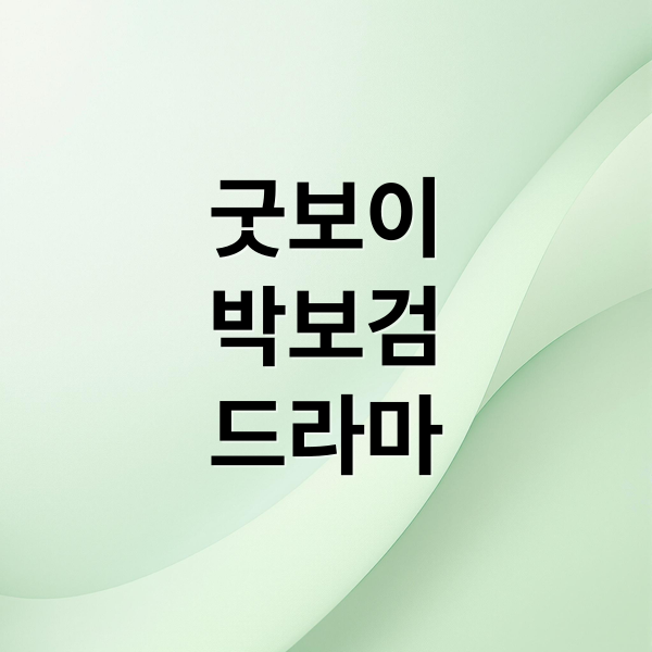 굿보이
박보검
드라마 (드라마 굿보이 박보검)