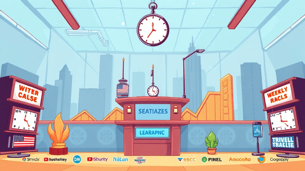 주간 거래 서비스 제공 증권사 (cartoon 스타일)