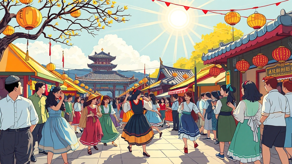 서울 지역 행사 및 프로그램 (cartoon 스타일)