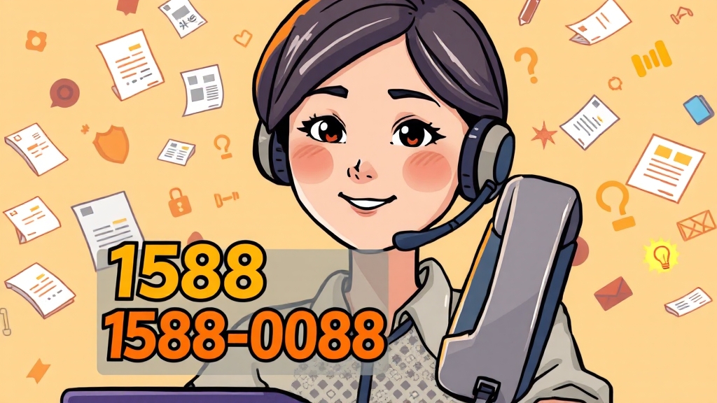 한화생명 고객센터 연락 방법 (cartoon 스타일)