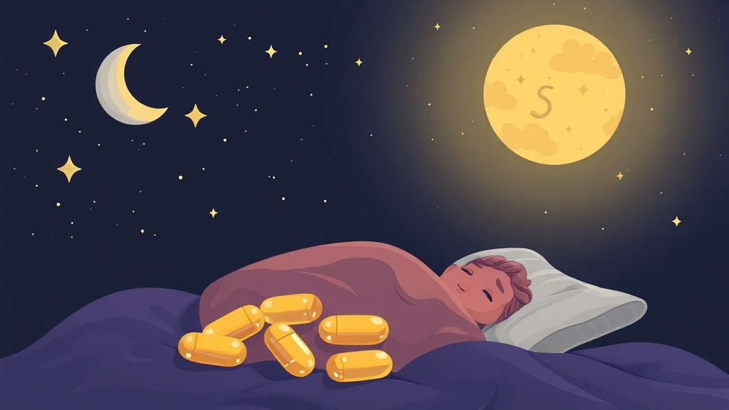 멜라토닌 복용 시 주의사항 (illustration 스타일)