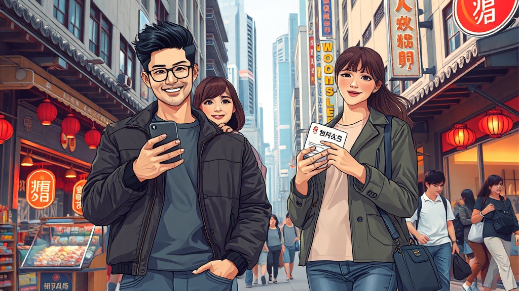 똑똑한 소비, 지역 경제 활성화! (illustration 스타일)