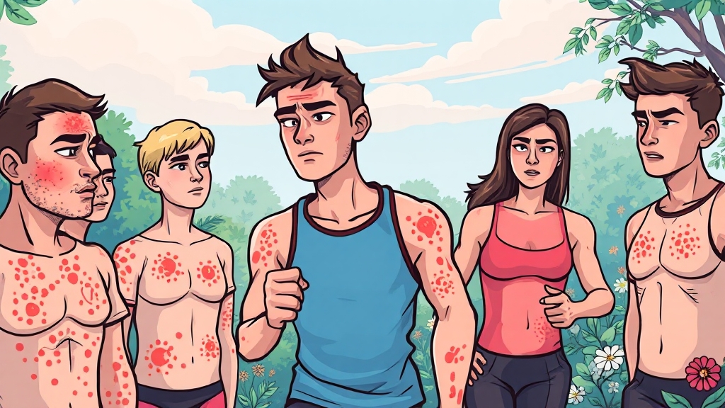 콜린성 두드러기 FAQ (cartoon 스타일)