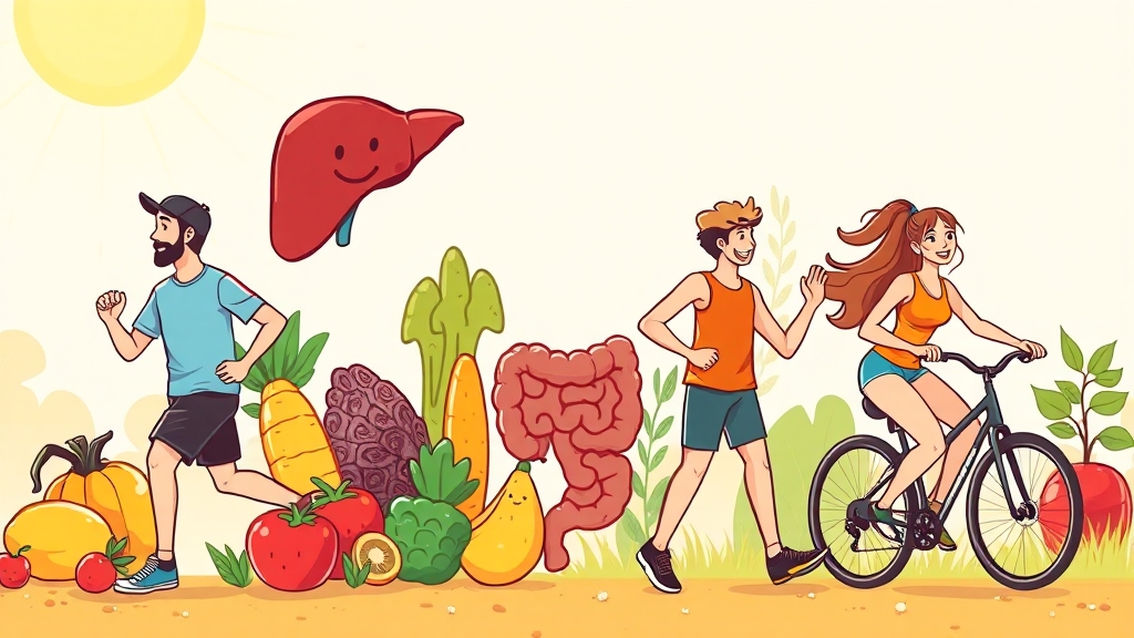 예방을 위한 생활 습관 (cartoon 스타일)