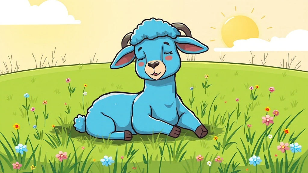 2026년 양띠 건강운: 마음 건강에 집중 (cartoon 스타일)