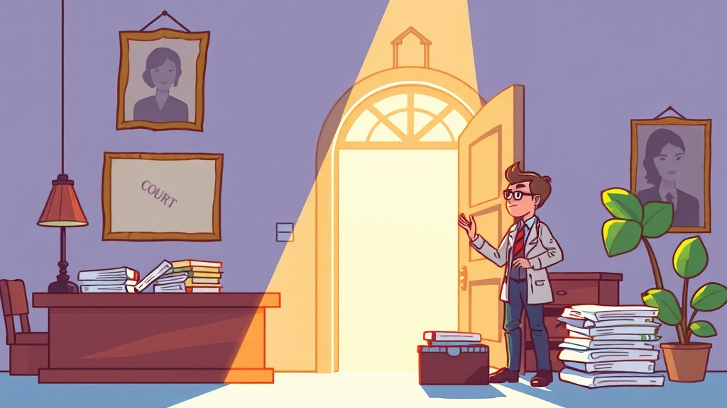 개인파산 신청 절차 (cartoon 스타일)