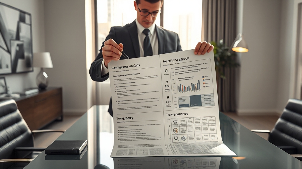 광고 대행사 선택 전, 체크리스트 확인! (realistic 스타일)