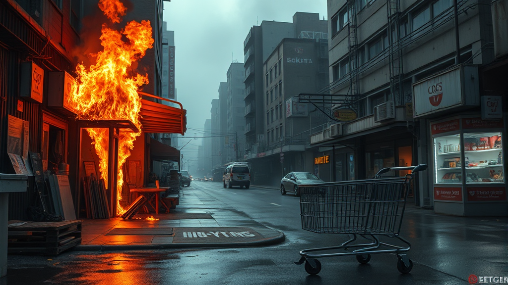 사회 이슈 및 사건 사고 (realistic 스타일)