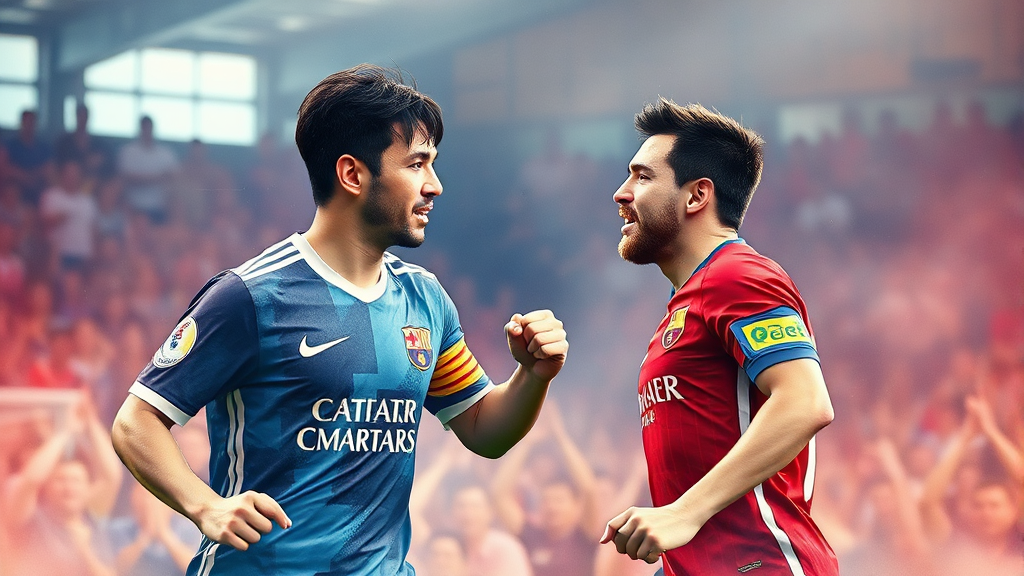 선수 컨디션 및 팀 전력 비교: 누가 우위를 점할까? (watercolor 스타일)