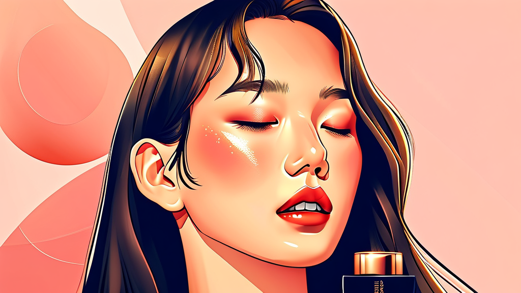 천수윤진 크림, 꾸준한 사용으로 달라진 피부 변화 (illustration 스타일)