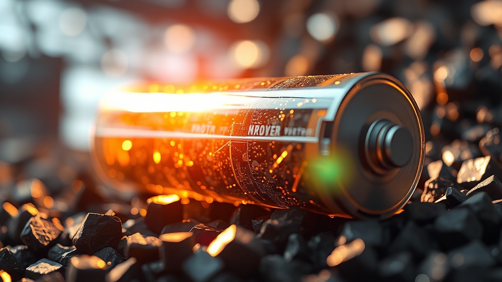 실리콘 음극재 기술 경쟁력 (realistic 스타일)