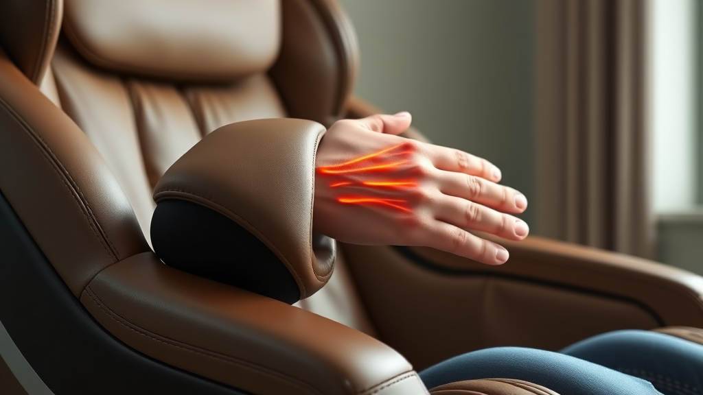 팔 집중 마사지 안마의자 (realistic 스타일)