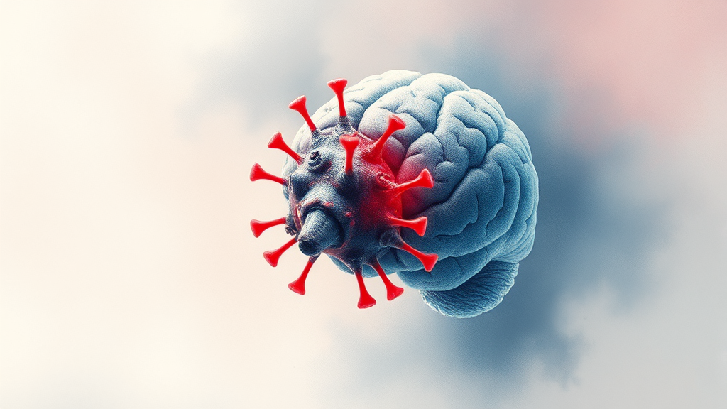 헤르페스, 수막염의 원인? (watercolor 스타일)