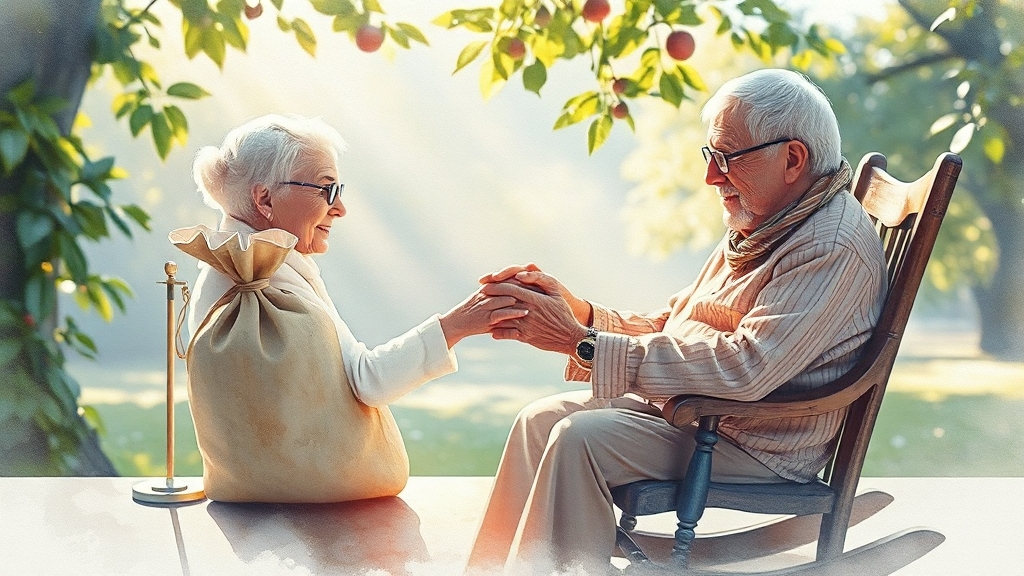 퇴직금 수령 방식 선택 (watercolor 스타일)