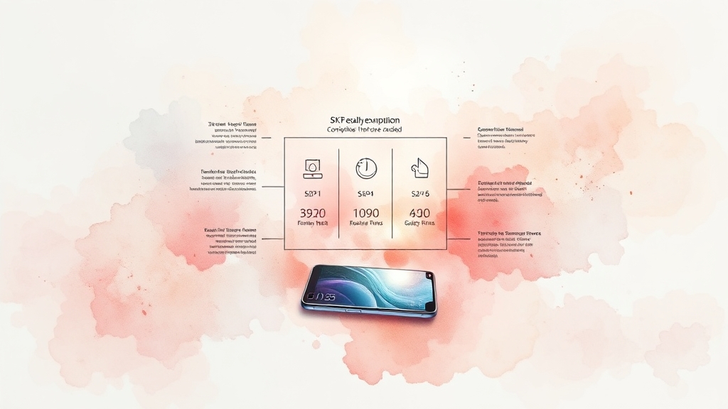 휴대폰 구매 전략: 시기별 팁 (watercolor 스타일)