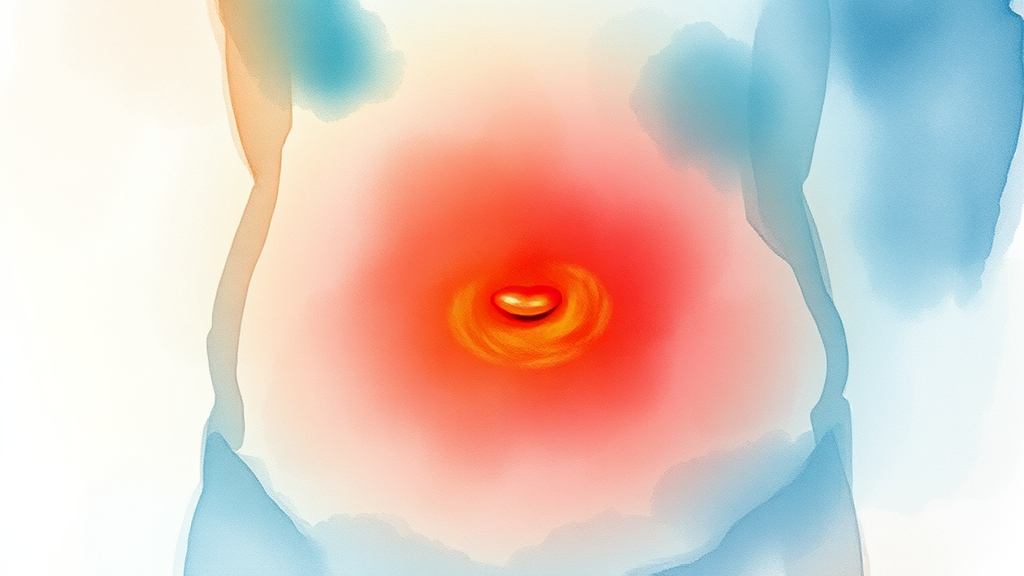 맹장염 초기 증상 체크리스트 (watercolor 스타일)