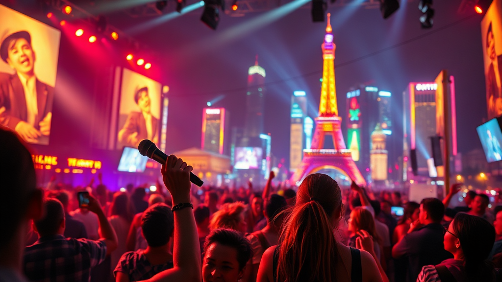 전국 투어 일정 및 장소 (realistic 스타일)