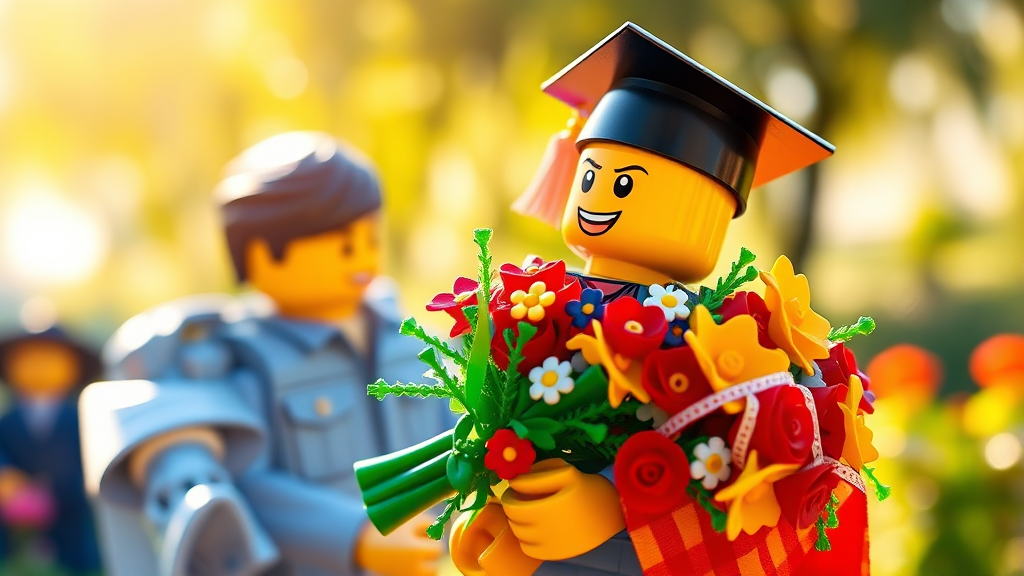 레고 꽃다발 vs 생화, 뭐가 더 좋을까? (realistic 스타일)