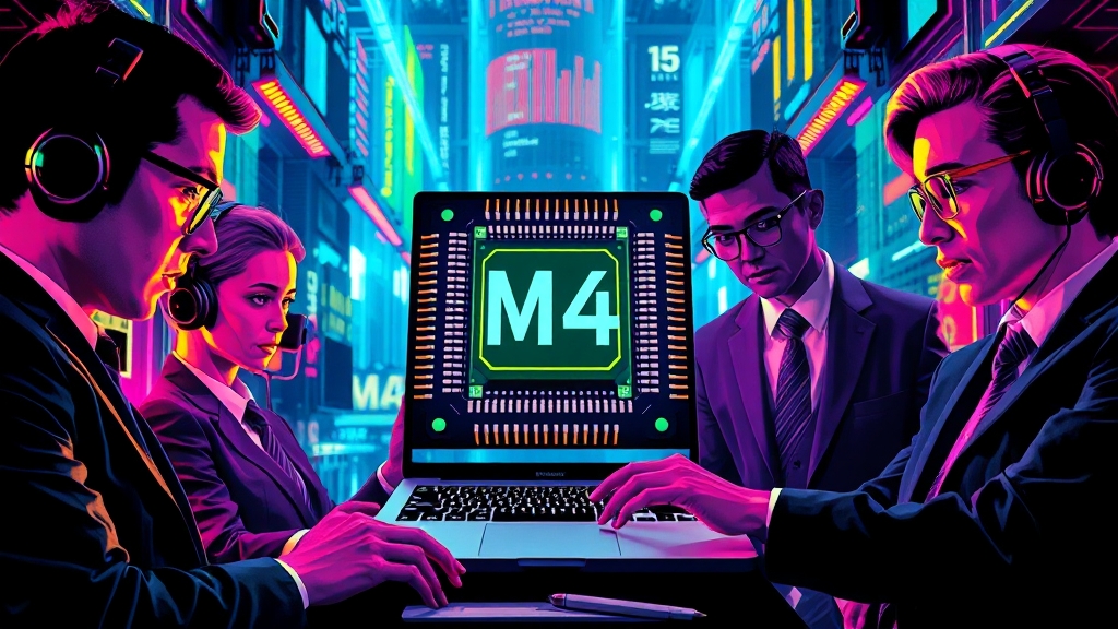M4 칩 성능 분석 (popart 스타일)