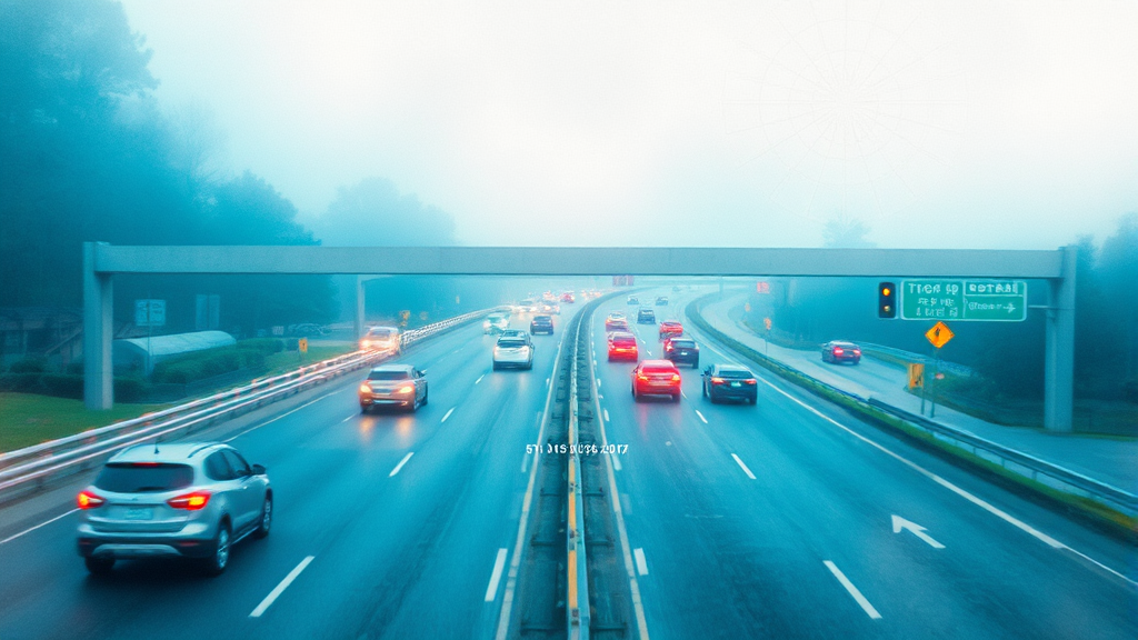 실시간 고속도로 교통 상황 확인 방법 (watercolor 스타일)