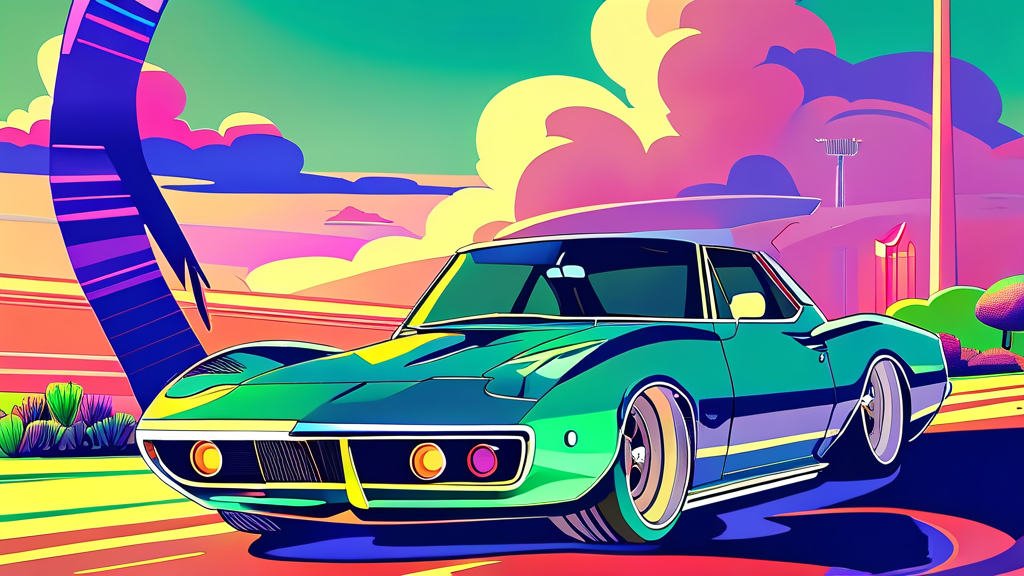 사고 대차 렌트, 어떤 차량을 선택할 수 있나요? (cartoon 스타일)