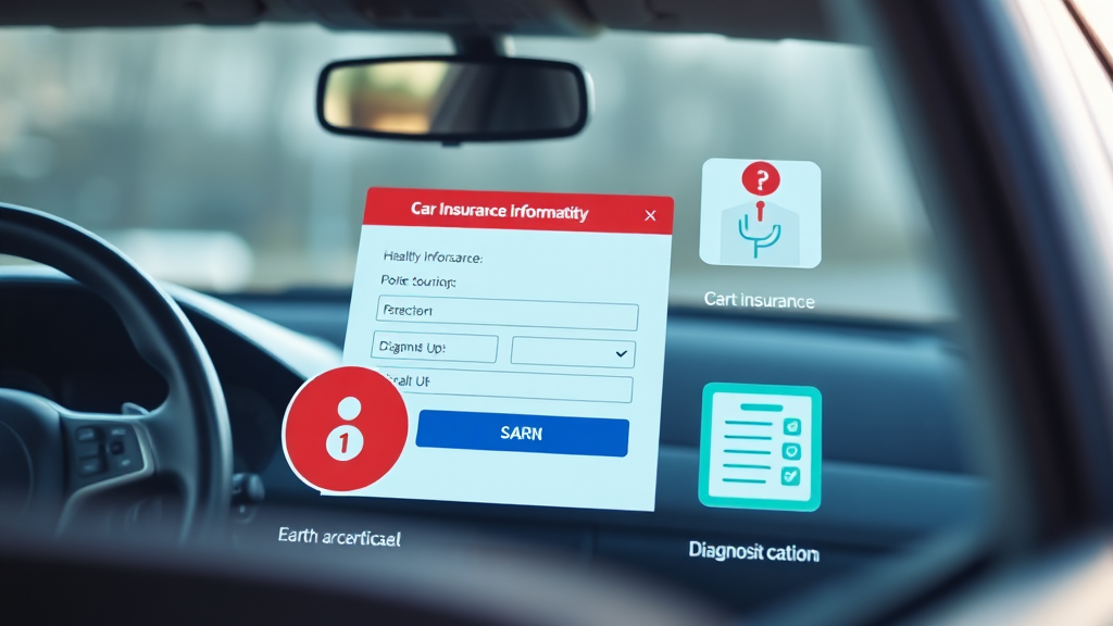 내 자동차보험, 무엇을 확인할 수 있나요? (realistic 스타일)