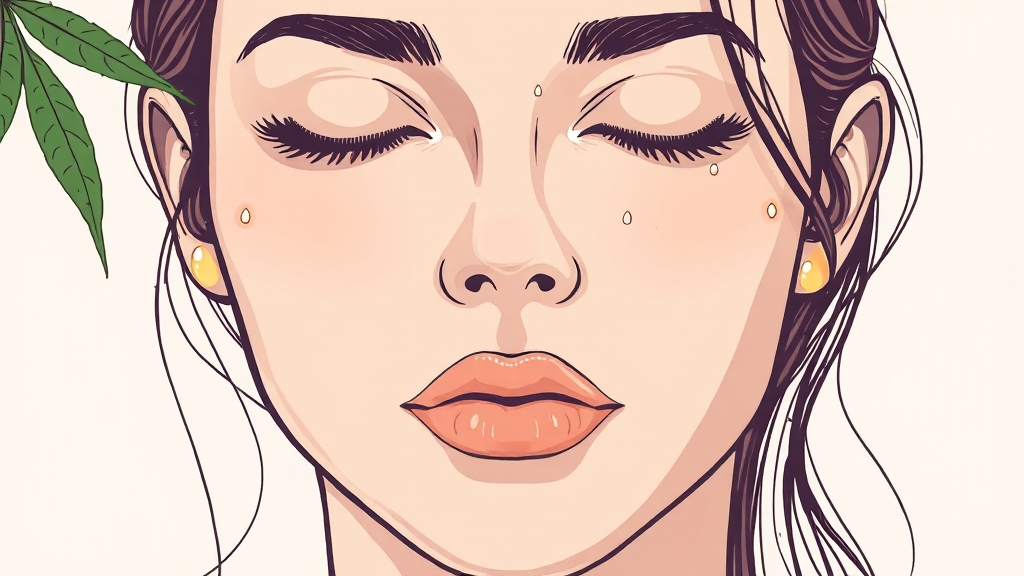 대마종자유, 피부에 미치는 영향 (illustration 스타일)