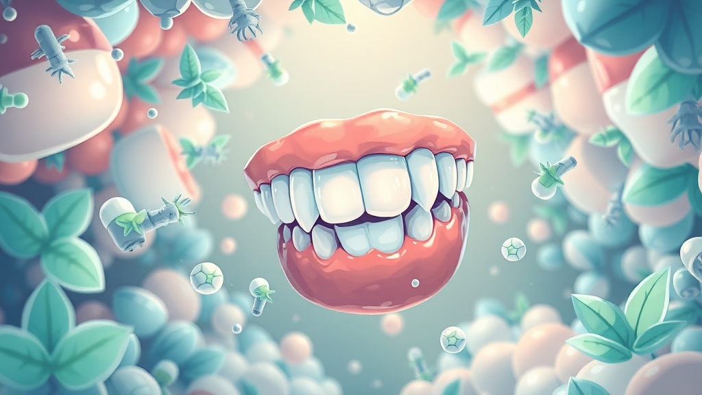 구강유산균 선택 기준 (illustration 스타일)