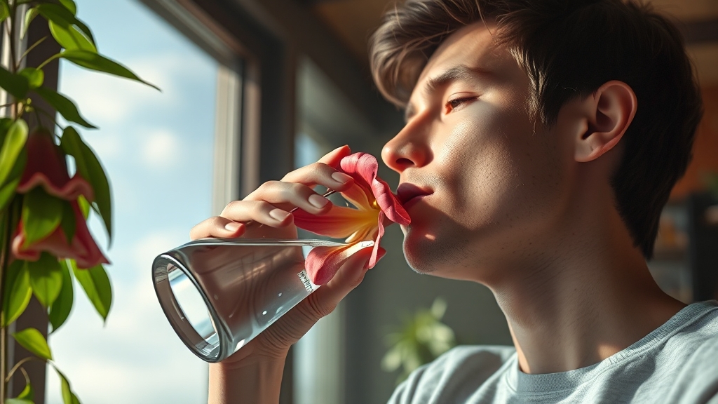 기관지 건강 생활 습관 (realistic 스타일)