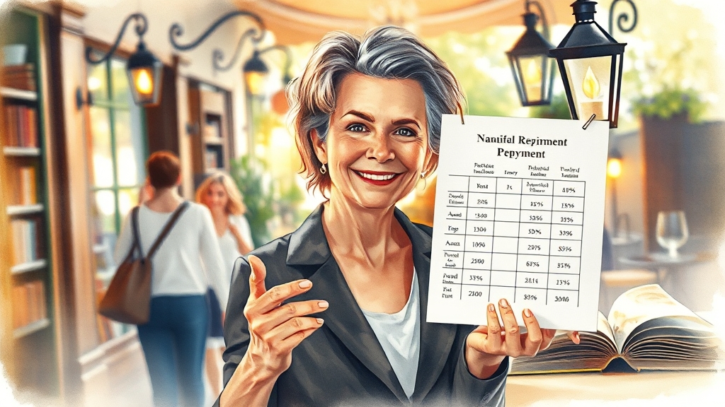 소상공인 채무조정 프로그램 안내 (watercolor 스타일)