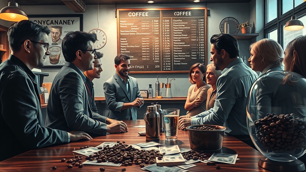 자영업자 vs 소비자, 입장 차이는? (realistic 스타일)