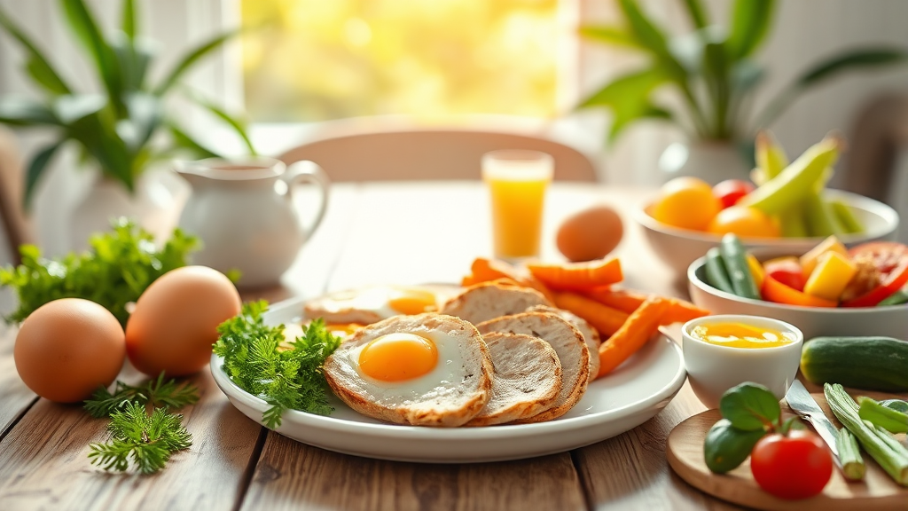 3kg 감량 목표, 단백질 식단으로! (realistic 스타일)