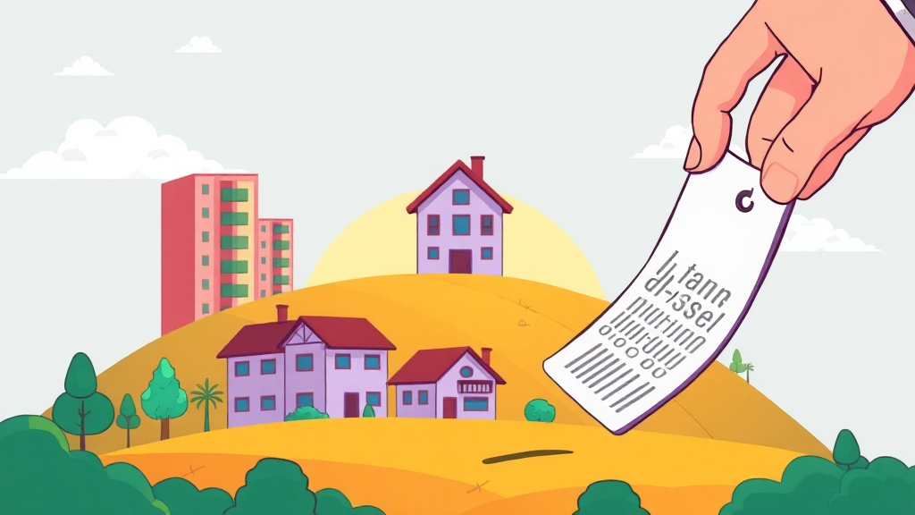 부동산 종류별 공시지가 차이 (cartoon 스타일)