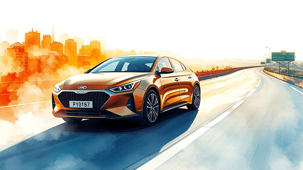 성능 및 연비 분석 (watercolor 스타일)