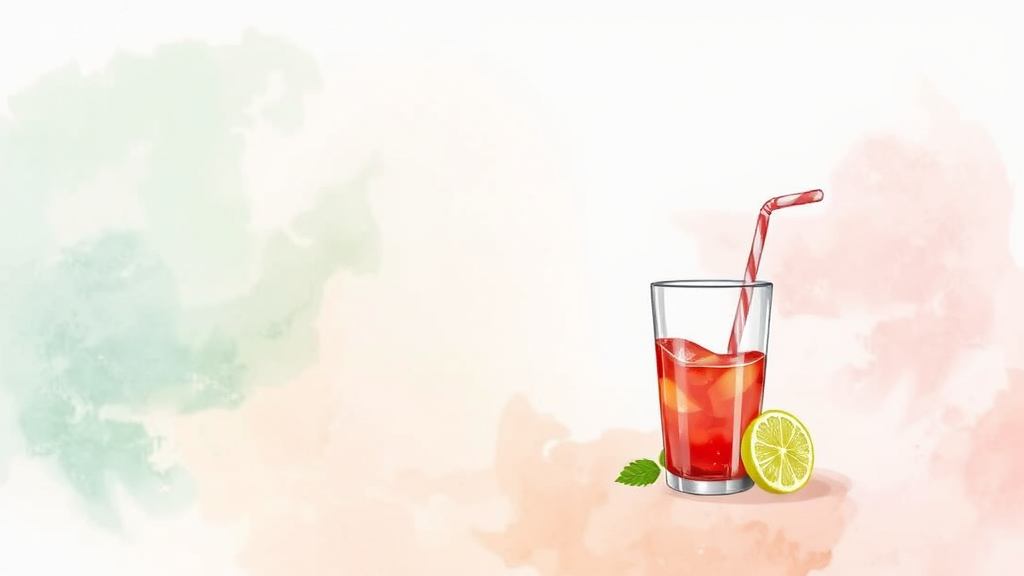 해독 주스 섭취 시 주의사항과 부작용 (watercolor 스타일)