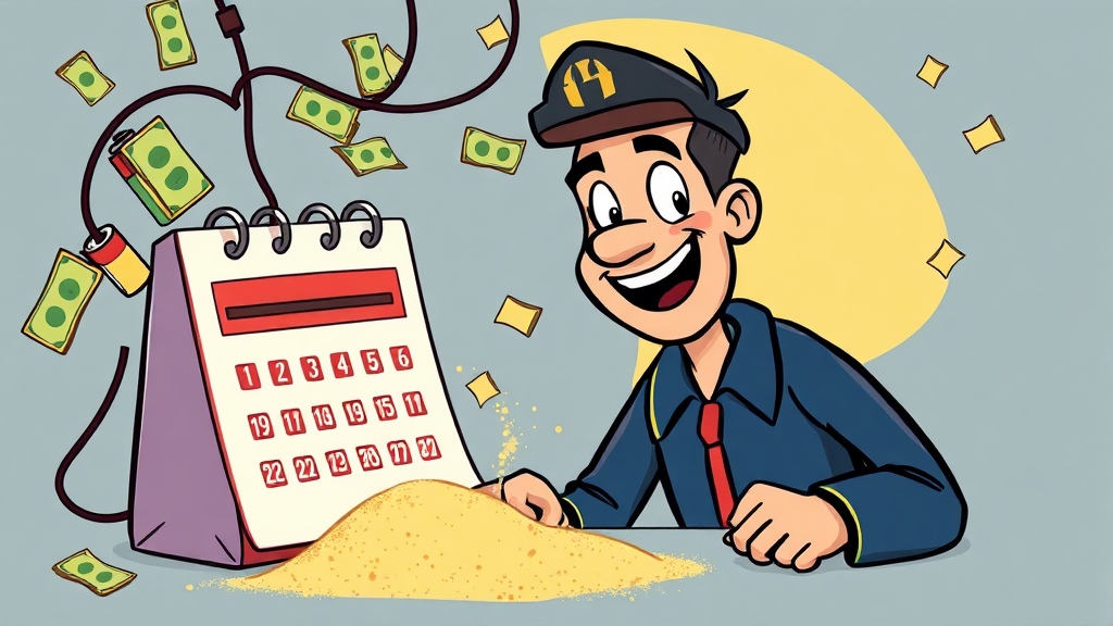 새 돈 예약 판매 배경 및 의미 (cartoon 스타일)