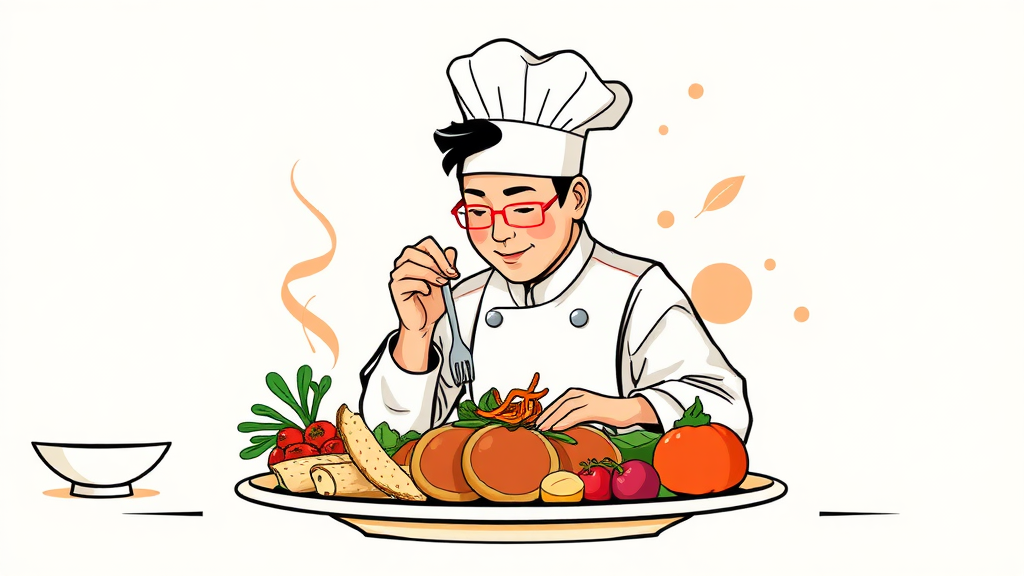 흑백요리사2 우승자 인터뷰 (illustration 스타일)